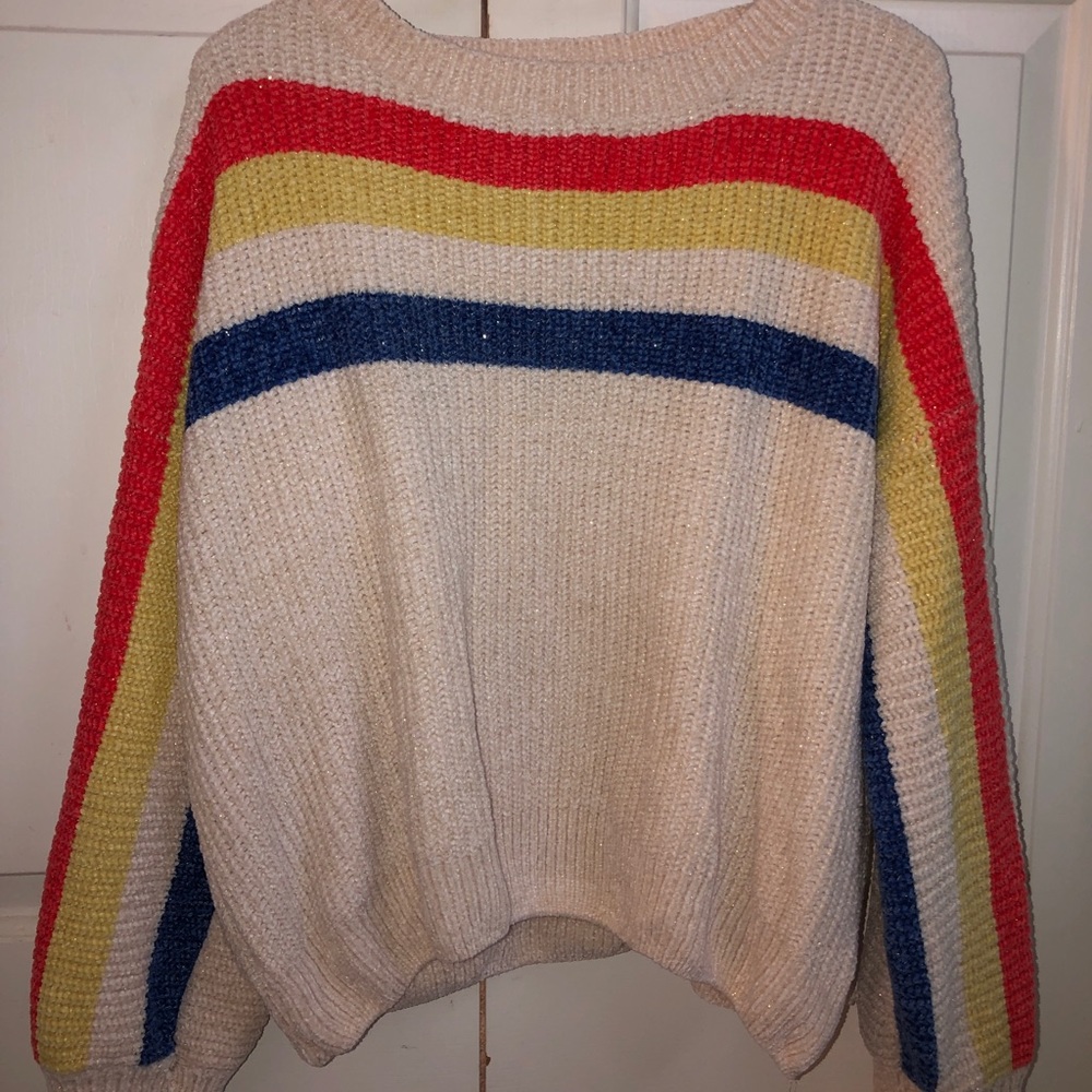 Comfy Striped Sweater Size Small